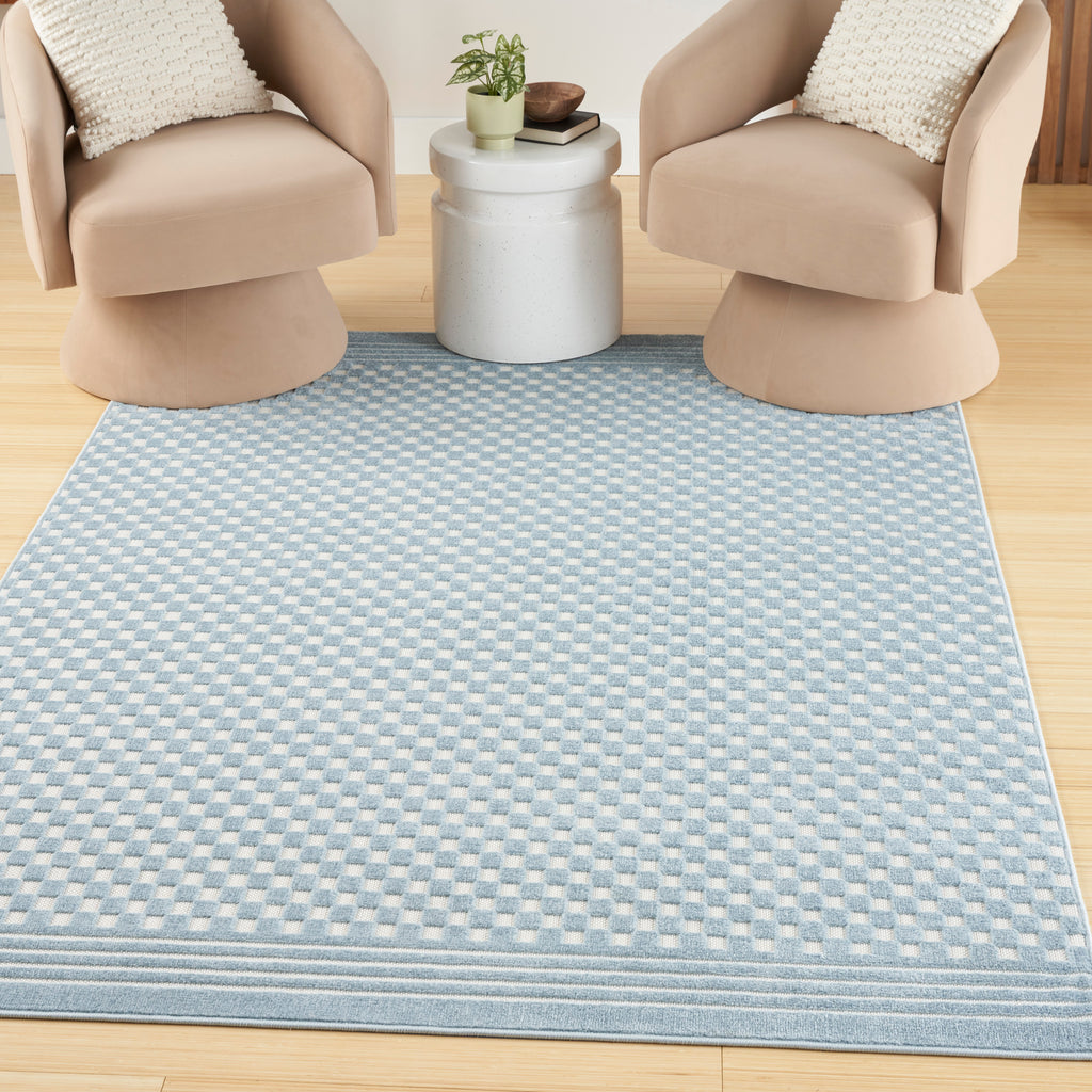 nourison care free caf02 blue rug