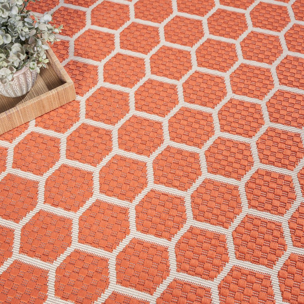 nourison twist reversible tws01 coral rug
