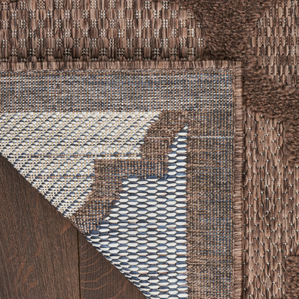 nourison easy care nes01 brown rug