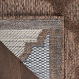 nourison easy care nes01 brown rug