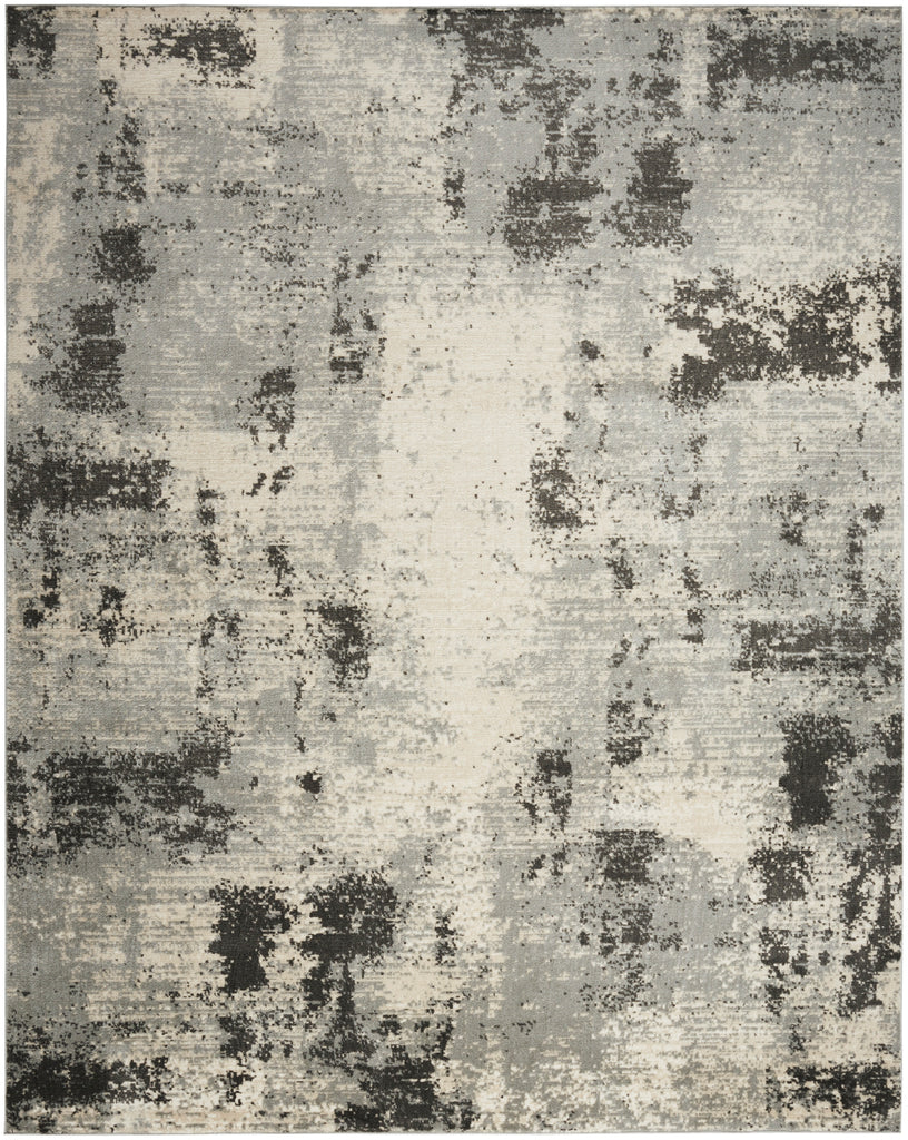 nourison serenity home srh06 ivory grey rug