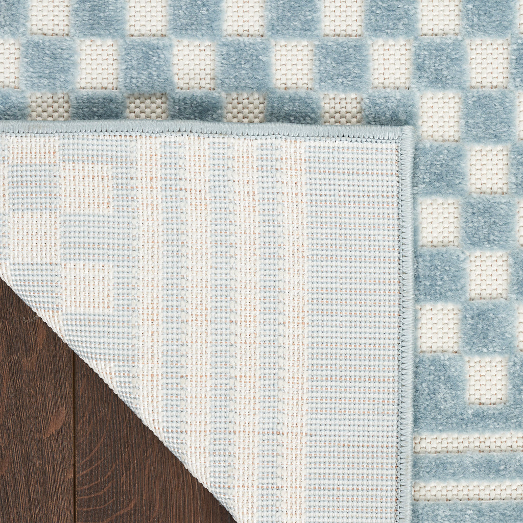 nourison care free caf02 blue rug