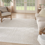nourison care free caf03 ivory rug