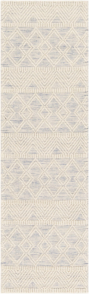 Hauteloom Ginter GIN White Woven/Flatwoven Wool Rug