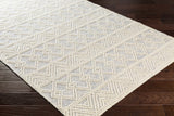 Hauteloom Ginter GIN White Woven/Flatwoven Wool Rug
