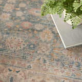 nourison luxurious lrs03 ivory blue rug