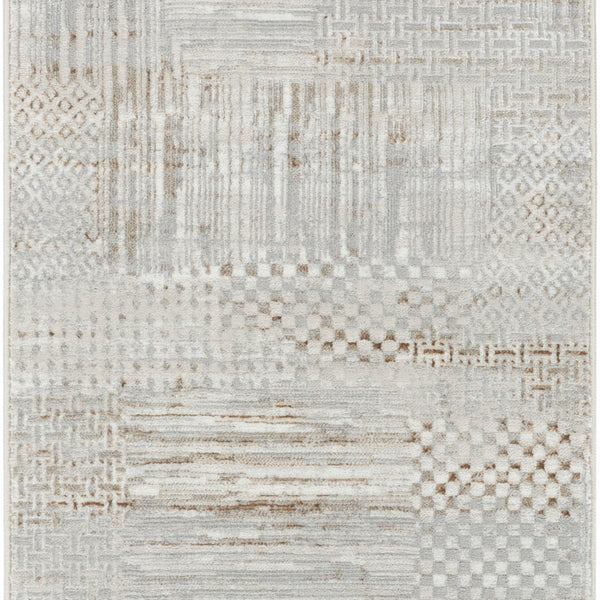 nourison glitz glz09 silver grey rug