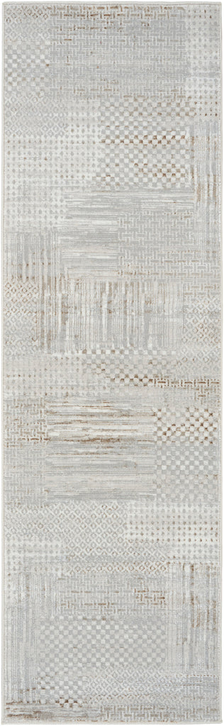 nourison glitz glz09 silver grey rug