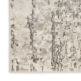 nourison quarry qua01 ivory blue grey rug