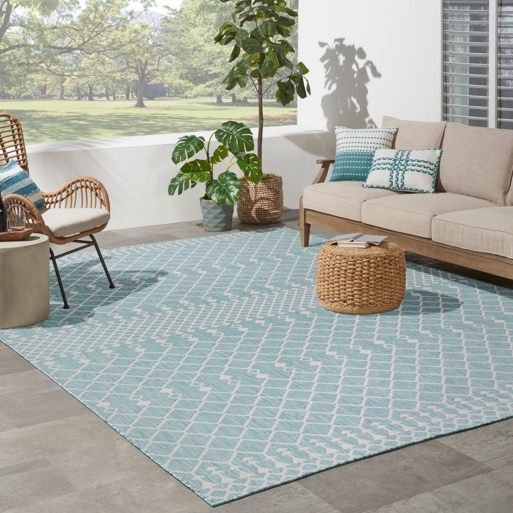 nourison positano pos02 aqua rug
