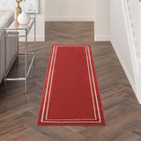 nourison nourison essentials nre02 brick ivory rug