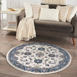 nourison nourison essentials nre05 ivory blue rug