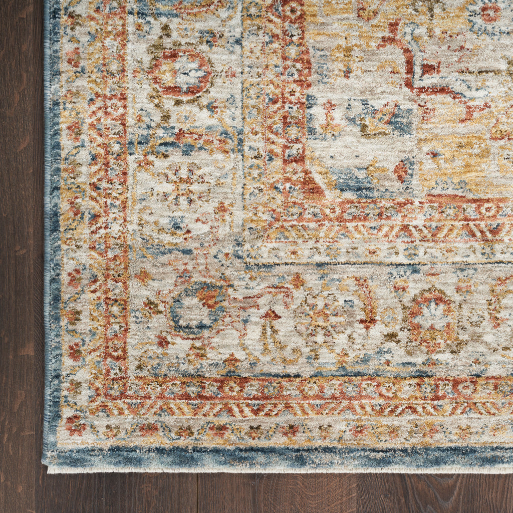 nourison sahar shr06 ivory blue rug