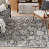 nourison oushak home ous01 charcoal rug