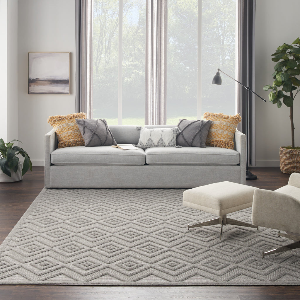 nourison versatile nrv01 silver grey rug