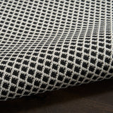nourison courtyard cou01 black white rug