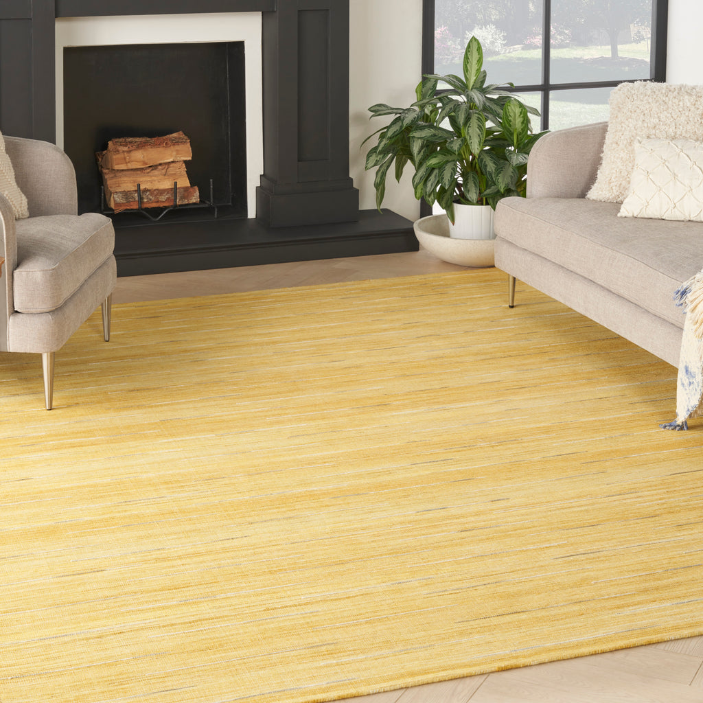 nourison interweave iwv01 yellow rug