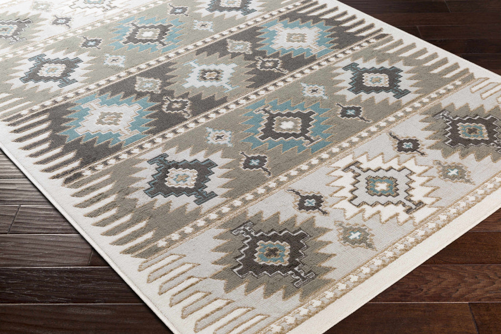 Hauteloom Eagleby GLBY Silver Gray Machine Made Polypropylene Rug