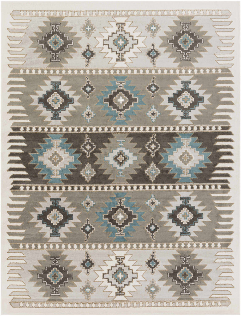 Hauteloom Eagleby GLBY Silver Gray Machine Made Polypropylene Rug