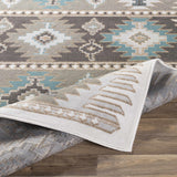 Hauteloom Eagleby GLBY Silver Gray Machine Made Polypropylene Rug