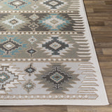Hauteloom Eagleby GLBY Silver Gray Machine Made Polypropylene Rug