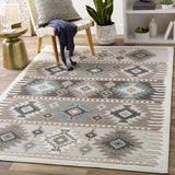 Hauteloom Eagleby GLBY Silver Gray Machine Made Polypropylene Rug