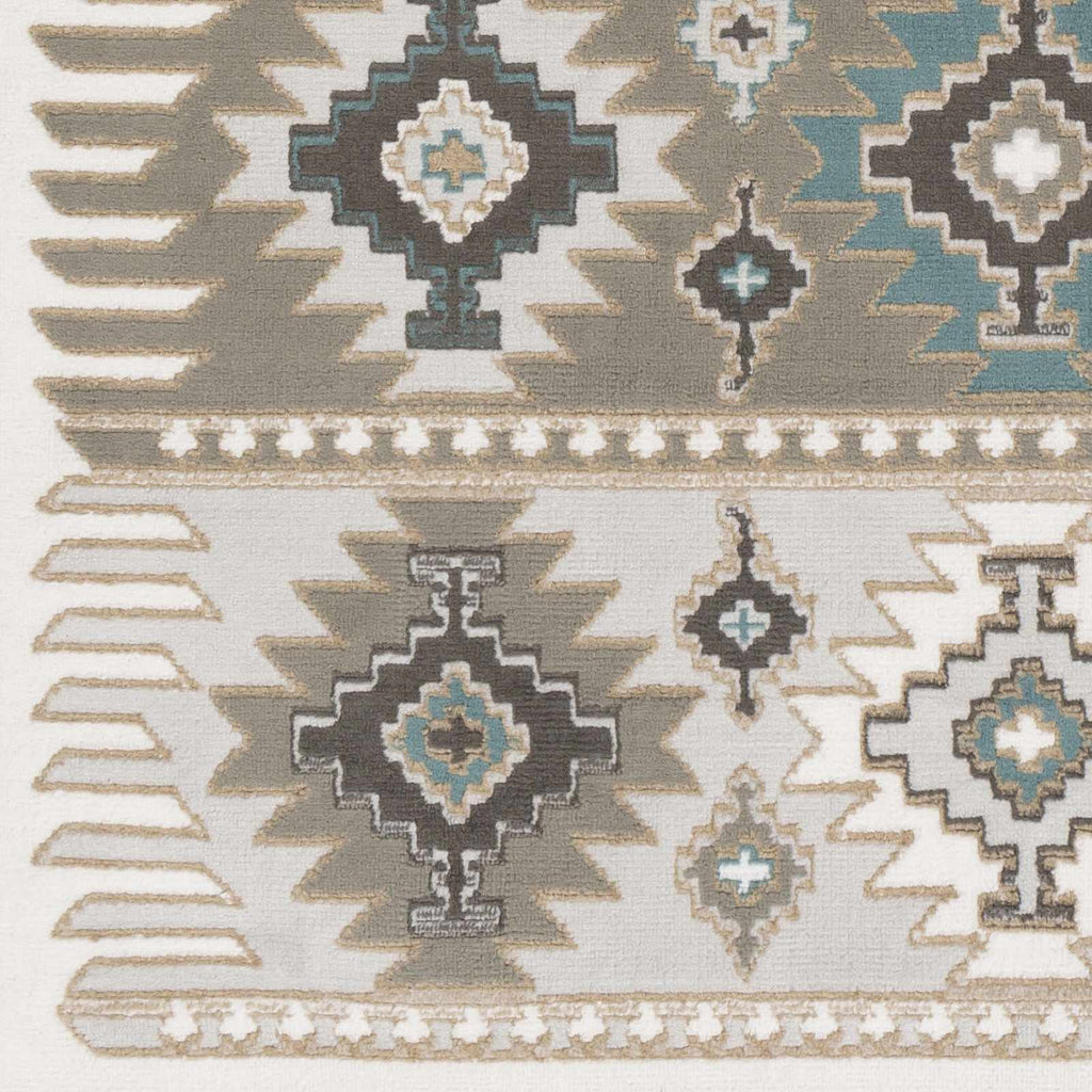 Hauteloom Eagleby GLBY Silver Gray Machine Made Polypropylene Rug