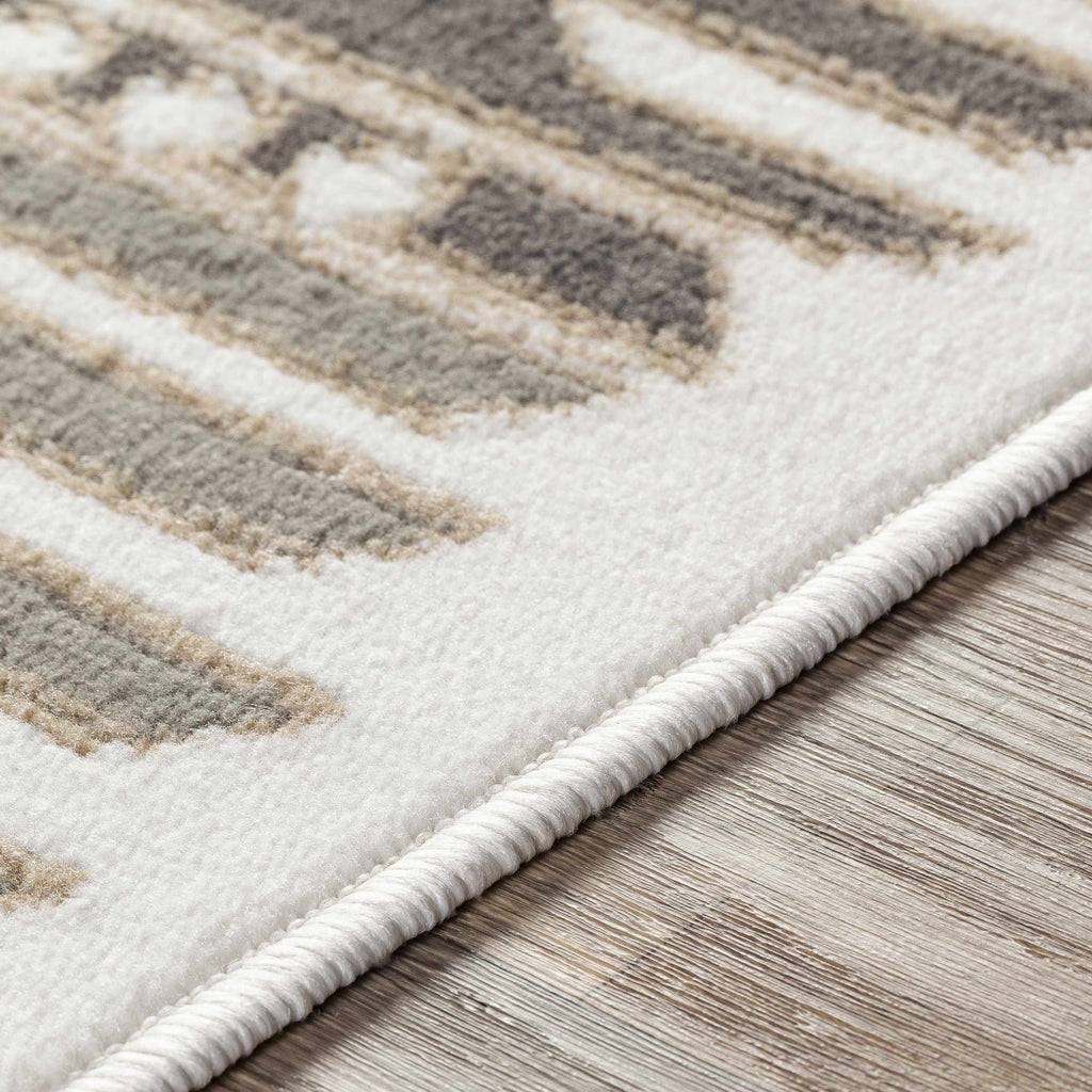 Hauteloom Eagleby GLBY Silver Gray Machine Made Polypropylene Rug