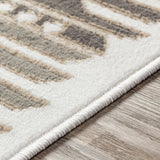 Hauteloom Eagleby GLBY Silver Gray Machine Made Polypropylene Rug