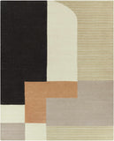 Hauteloom Glenmavis GLNMV Black Hand Tufted Wool Rug
