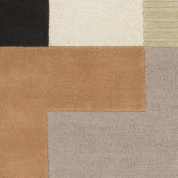 Hauteloom Glenmavis GLNMV Black Hand Tufted Wool Rug