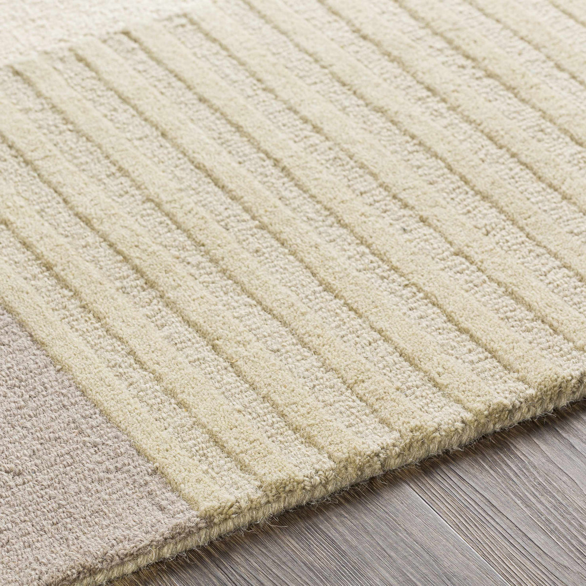 Hauteloom Glenmavis GLNMV Black Hand Tufted Wool Rug