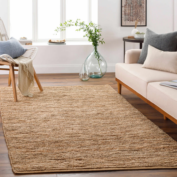Hauteloom Glover GLOV Tan Woven/Flatwoven Jute Rug