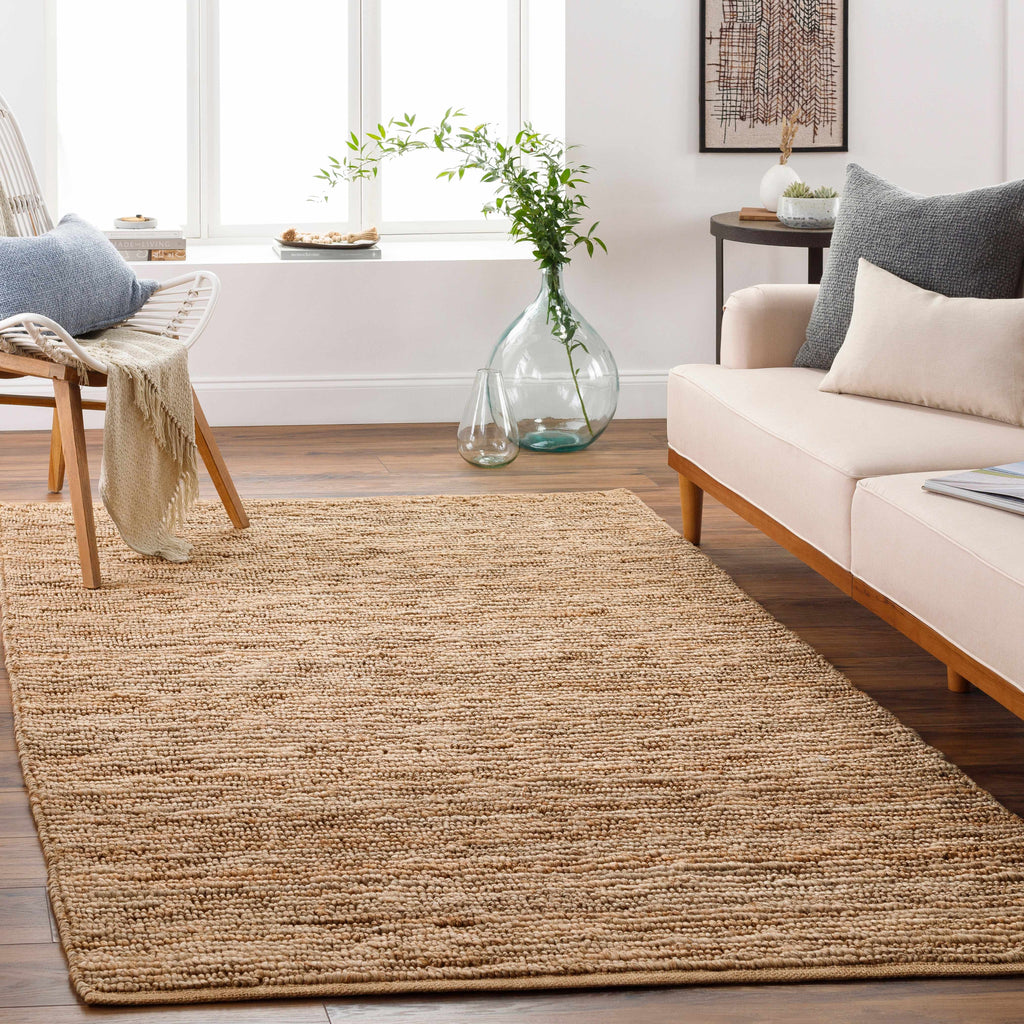 Hauteloom Glover GLOV Tan Woven/Flatwoven Jute Rug