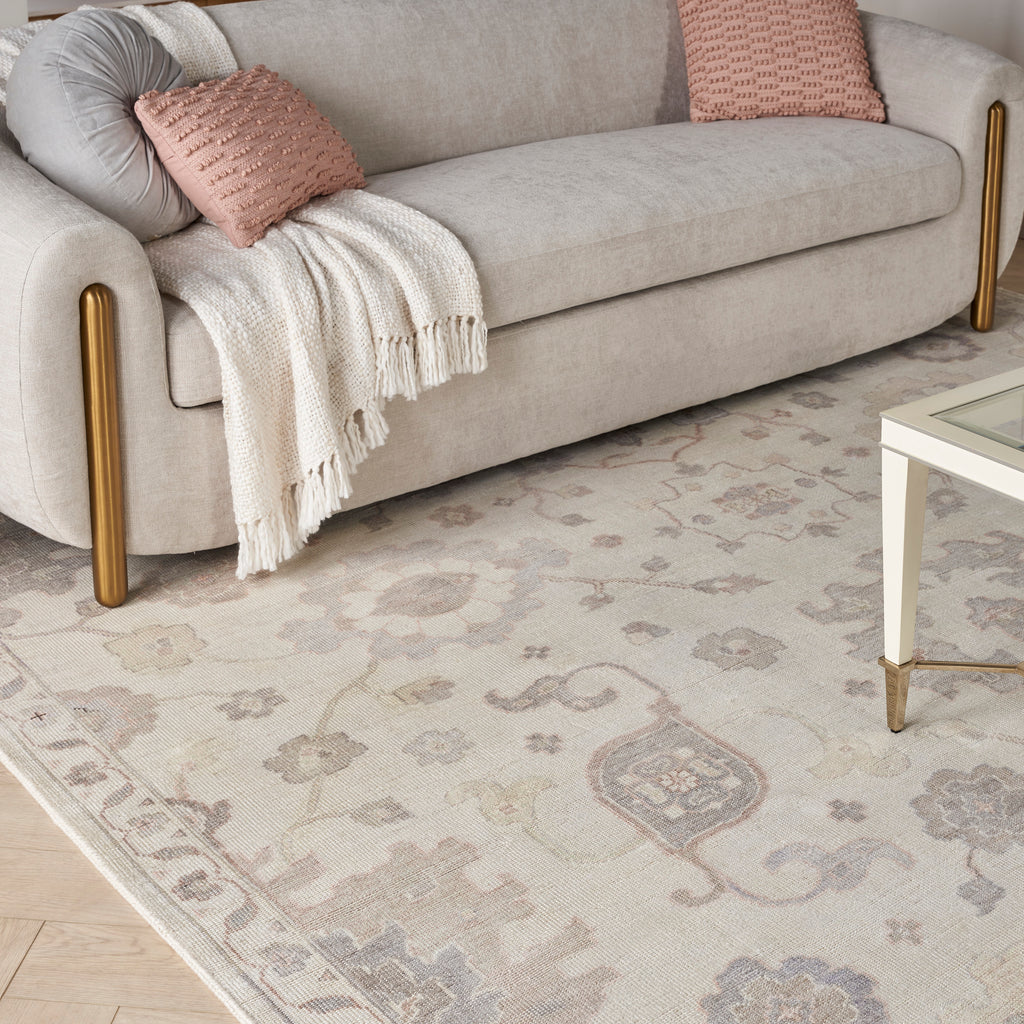 nourison aldora ald14 ivory grey rug
