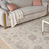nourison aldora ald14 ivory grey rug