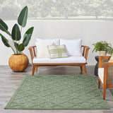 nourison easy care nes01 green rug