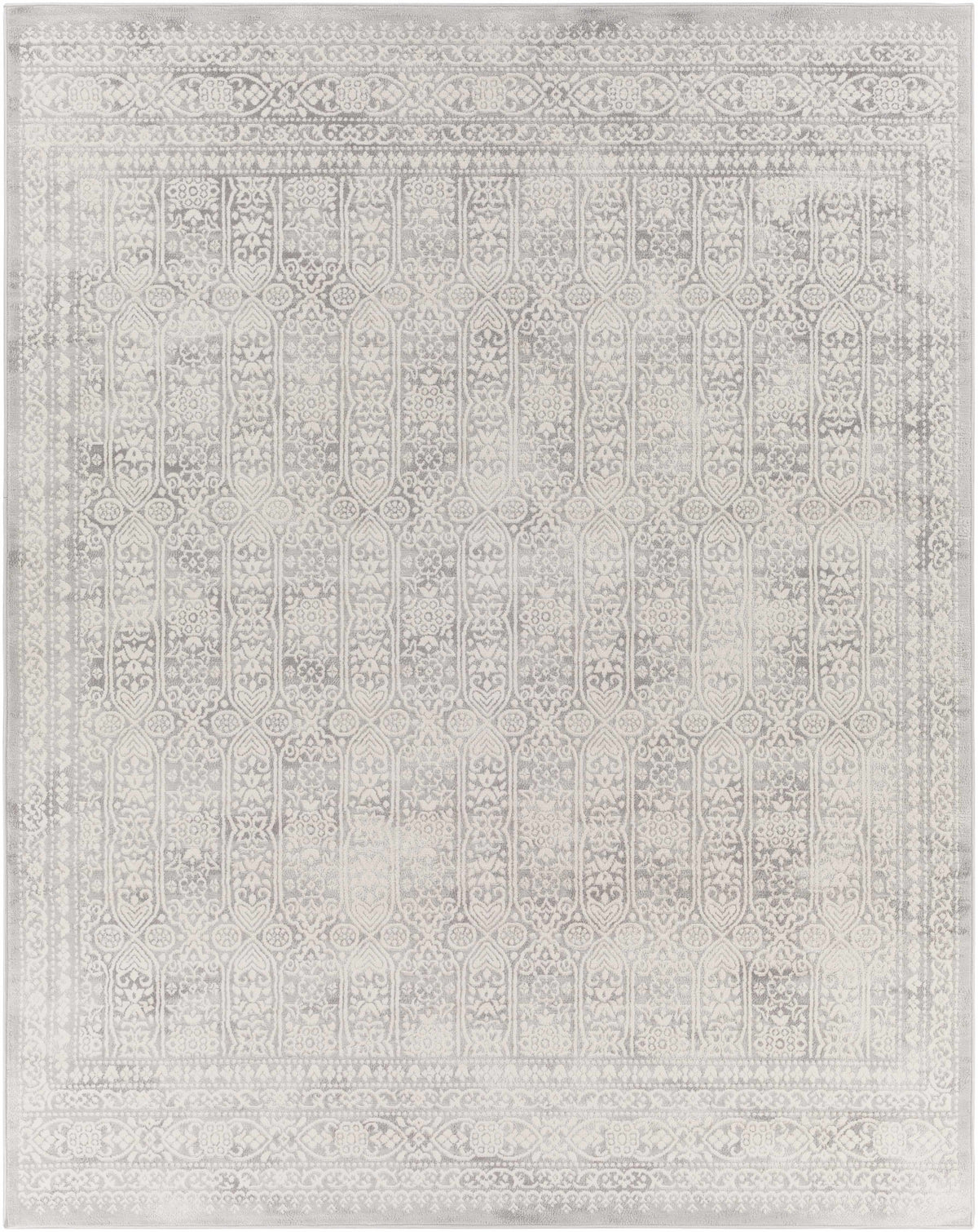 Hauteloom Glyncorrwg GLYNC Light Gray Machine Made Polypropylene Rug