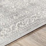 Hauteloom Glyncorrwg GLYNC Light Gray Machine Made Polypropylene Rug