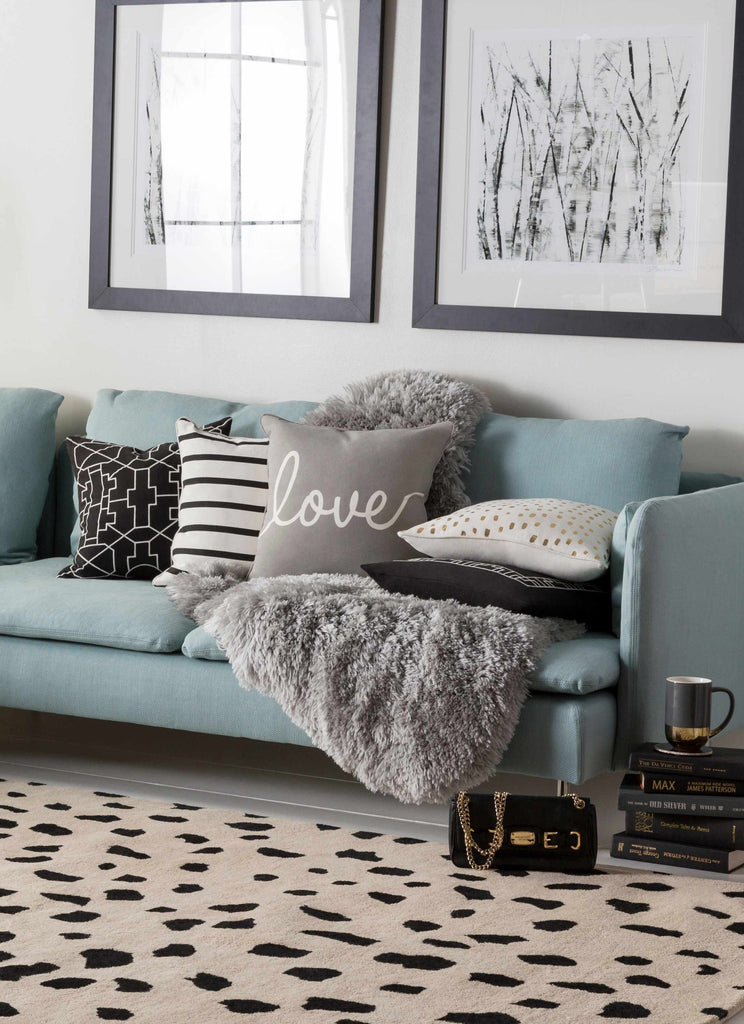 Hauteloom Guiseley GUI Black Hand Tufted Wool Rug