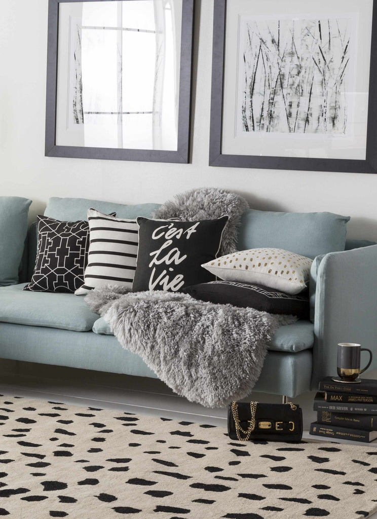 Hauteloom Guiseley GUI Black Hand Tufted Wool Rug