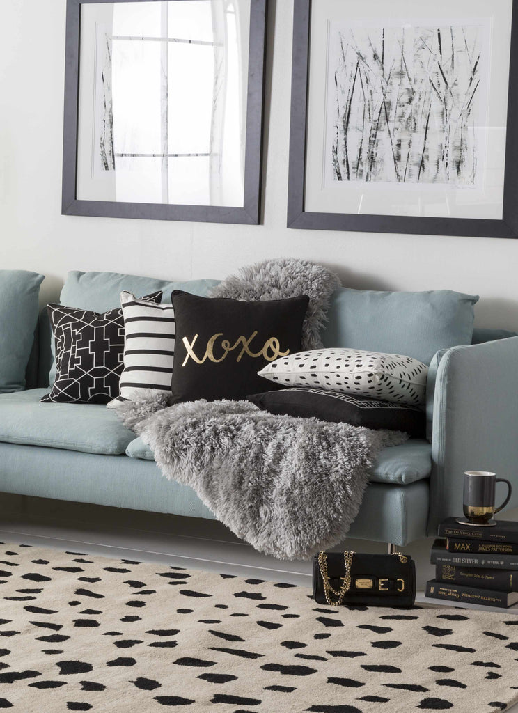 Hauteloom Guiseley GUI Black Hand Tufted Wool Rug