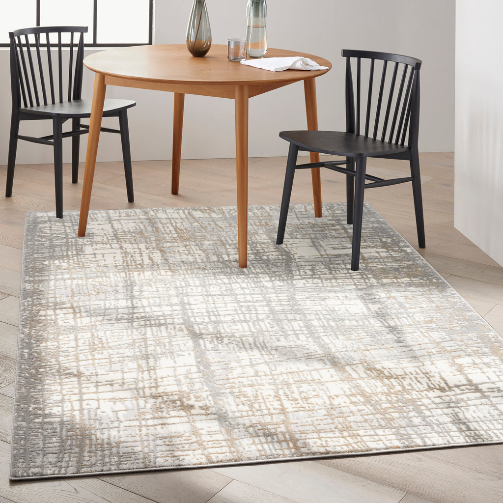 nourison ck950 rush ck950 ivory grey rug