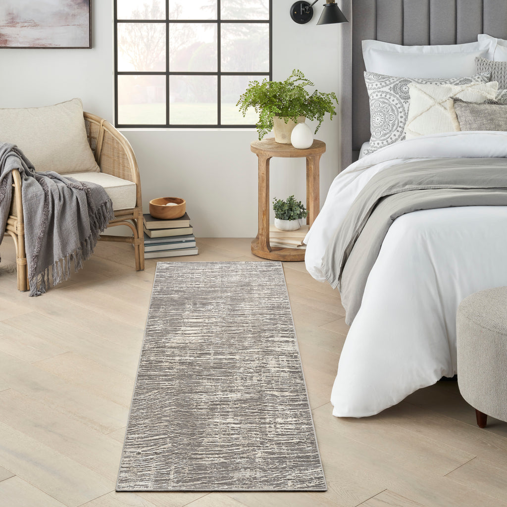 nourison sustainable trends sut01 ivory grey rug