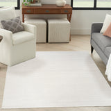 nourison washable essentials wae01 ivory grey rug