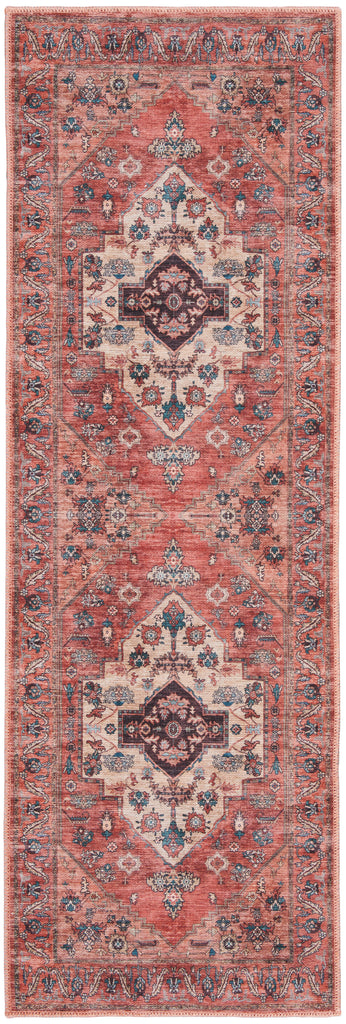 nourison grand washables grw03 rust multicolor rug
