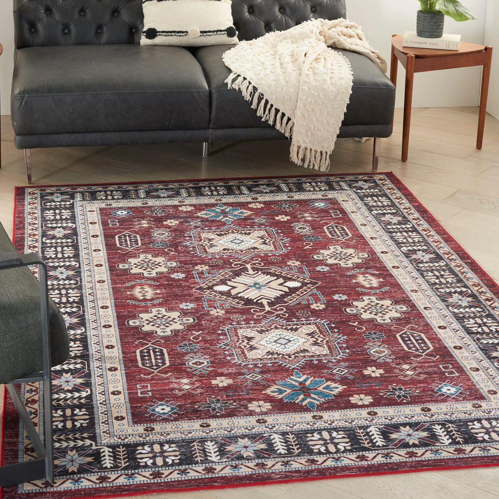 nourison fulton ful03 red rug