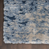 nourison dreamy shag drs06 light blue rug