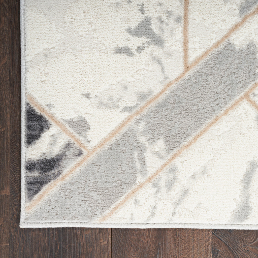 nourison elation etn11 ivory grey rug