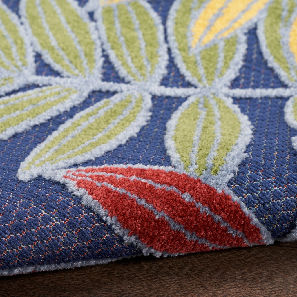 nourison aloha alh18 navy multicolor rug